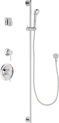 Chicago Faucets SH-PB1-14-012 1/2" Pressure balancing shower system with hand spray and 48" slide bar