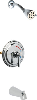 Chicago Faucets SH-TP1-01-100 1/2" Thermostatic/pressure balancing tub and shower fitting, NPT