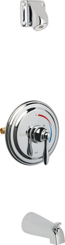 Chicago Faucets SH-TP1-04-100 1/2" Thermostatic/pressure balancing tub and shower fitting with ligature resistant shower head