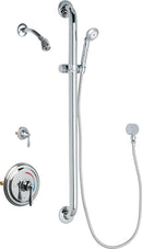 Chicago Faucets SH-TP1-12-014 1/2" Thermostatic/pressure balancing shower fitting with hand spray