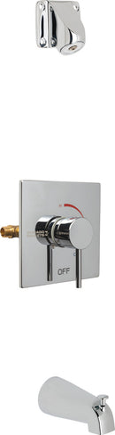 Chicago Faucets SH-TP2-04-100 1/2" Thermostatic/pressure balancing tub and shower fitting with ligature resistant shower head