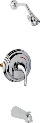 Chicago Faucets SH-TP7-06-100 1/2" Thermostatic/pressure balancing tub and shower fitting with contemporary handle