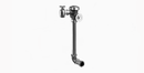 Sloan 152-1.6 Concealed Manual Flushometer, Rear Spud, Rough Brass, 8-3/4" LDIM, Double Wall Bumper, Dual-Filtered Fixed Bypass Diaphragm, 1.6 gpf