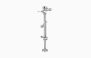 Sloan BPW 1000-1.6 Exposed Manual Flushometer, 1.6 gpf, Top Spud, Polished Chrome, Trap Primer Outlet