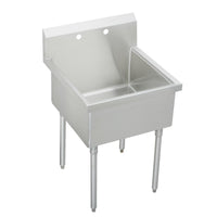 Elkay Sturdibilt Stainless Steel 27" x 27-1/2" x 14" Floor Mount, Single Compartment Scullery Sink SS81242