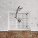 Elkay Fireclay 24-7/16" x 19-11/16" x 9-1/8" Single Bowl Farmhouse Sink Kit with Filtered Faucet White SWUF2520WHFLC