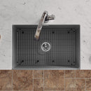 Elkay Fireclay 30" x 19-15/16" x 9-1/8" Single Bowl Farmhouse Sink Kit with Filtered Faucet Matte Gray SWUF28179MGFLC