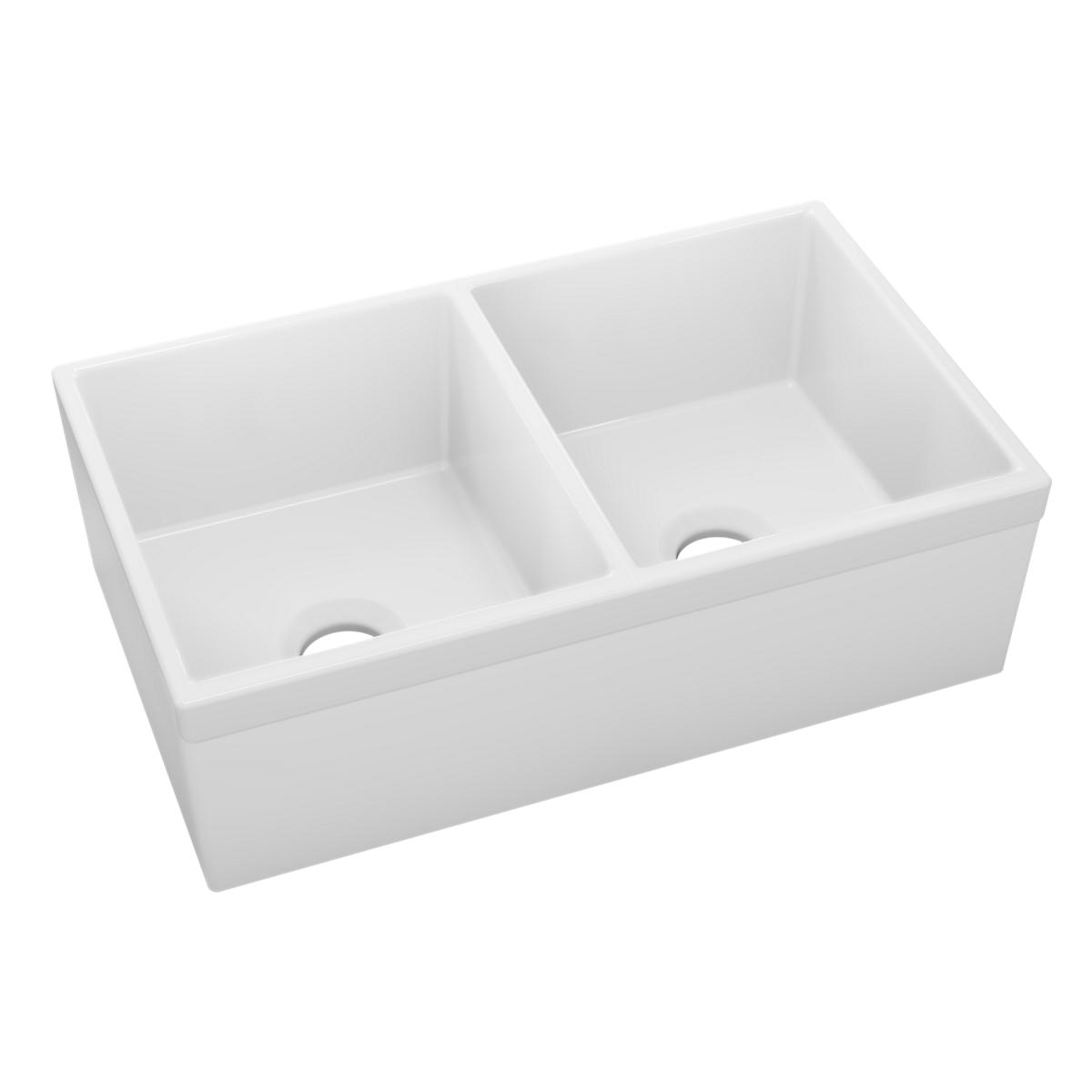 Elkay Fireclay kitchen sink, White SWUF32189WH