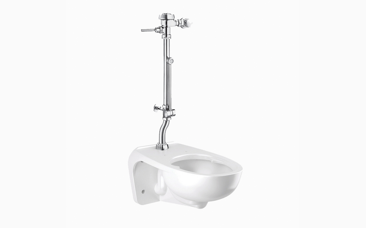 Sloan WETS-2450.2002 Water Closet Combo, ST-2459 Wall-Mounted Top Spud with Sloan 1150-1.28