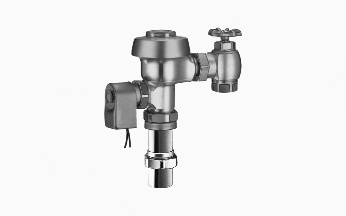 Sloan 650 ES-1.6 Concealed Solenoid Flushometer, 1.6 gpf, Top Spud, Unfinished (Rough Brass)