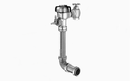 Sloan 9611-1.6 Concealed Manual Flushometer, 1.6 gpf, Rear Spud, Unfinished (Rough Brass), Metal Button Panel Mount Handle, Dual-Filtered Fixed Bypass Diaphragm