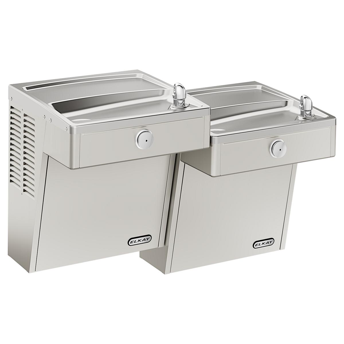 Elkay Cooler Wall Mount Bi-Level ADA Vandal-Resistant, Non-Filtered Non-Refrigerated Stainless VRCTLDDSC