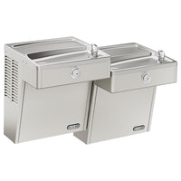 Elkay Cooler Wall Mount Bi-Level ADA Frost Resistant, Vandal-Resistant Non-Filtered Non-Refrigerated Stainless VRCTLFRDDSC