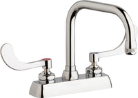 Chicago Faucets W4D-DB6AE1-317ABCP Lead-Free Deck-mounted manual faucet with 4" centers