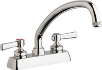 Chicago Faucets W4D-L9E1-369AB Lead-Free Deck-mounted manual faucet with 4" centers