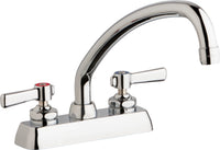 Chicago Faucets W4D-L9E35-369AB Lead-Free Deck-mounted manual faucet with 4" centers