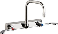 Chicago Faucets W8W-DB6AE35-317AB Lead-Free Wall-mounted manual faucet with 8" centers