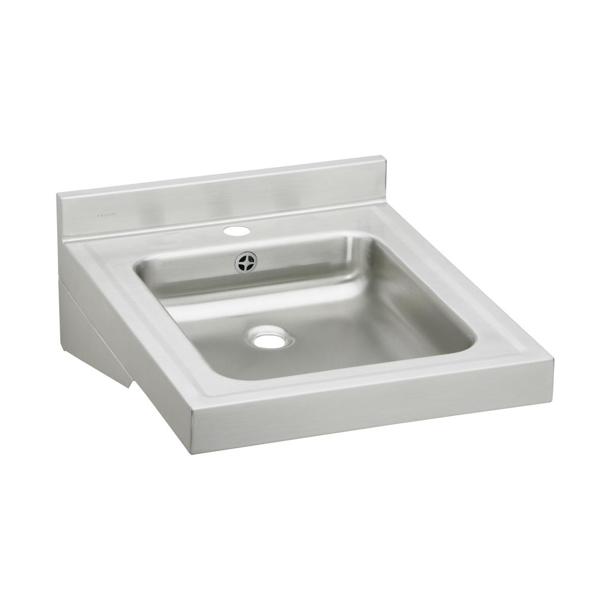 Elkay Sturdibilt Stainless Steel 19" x 23" x 4", Wall Hung Single Bowl Lavatory Sink WCLWO1923OSD1