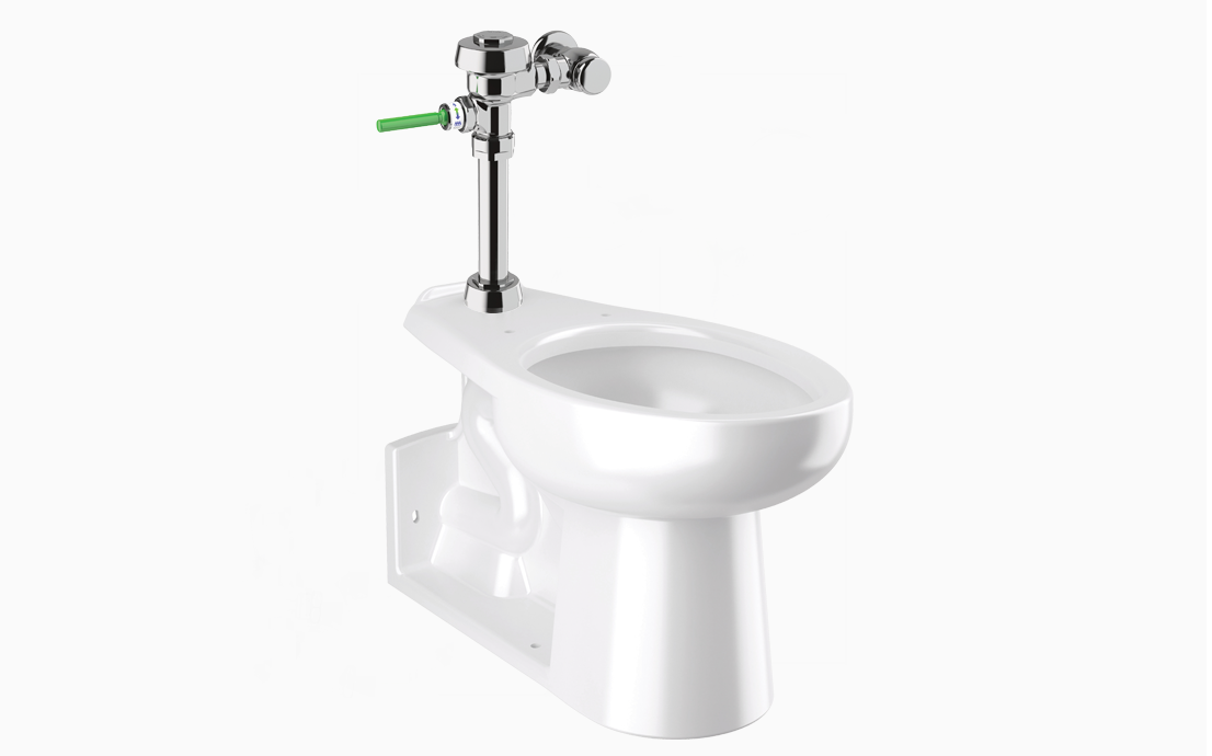Sloan WETS-2222.2001 Water Closet Combo, Floor-Mounted Top Spud with WES 111