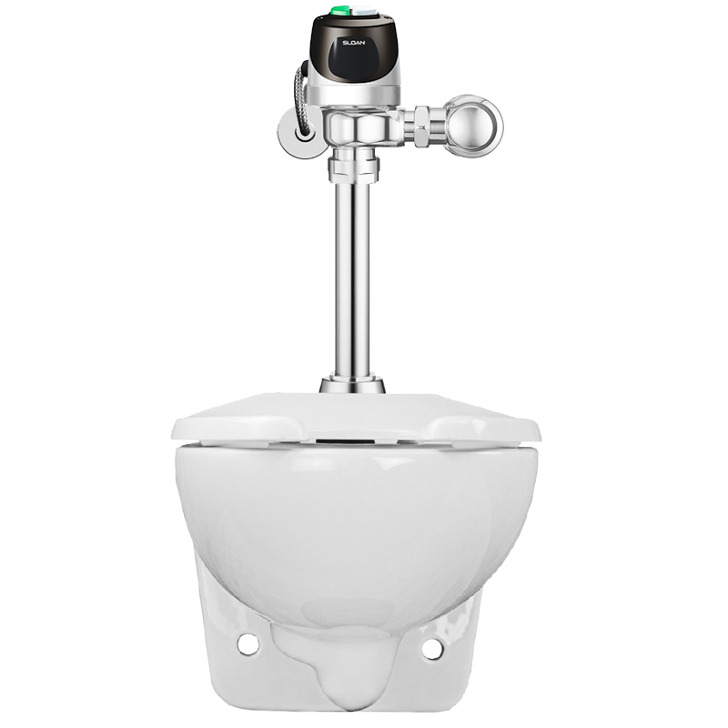Sloan WETS-2452.1303 Water Closet Combo, Wall-Mounted Top Spud with ECOS 111