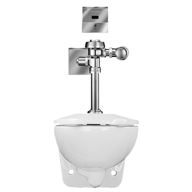 Sloan WETS-2453.1301 Water Closet Combo, ST-2459 Wall-Mounted Top Spud with Royal 111-1.6