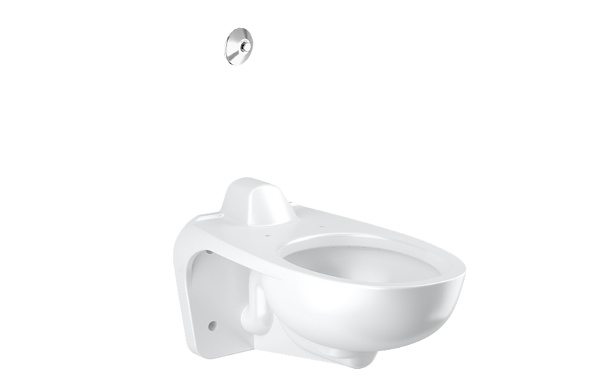 Sloan WETS-2460.1000 Water Closet Combo, ST-2469 Wall-Mounted Rear Spud with Royal 952-1.28