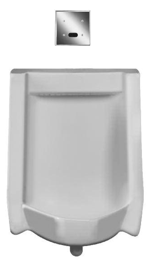Sloan WEUS-1010.1331 Urinal Combo, SU-1010 Rear Spud with Sloan 195-0.125 (0.125 gpf)