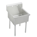 Elkay Weldbilt Stainless Steel 33" x 27-1/2" x 14" Floor Mount, Single Compartment Scullery Sink WNSF81302