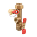 Watts LFTWH-FT-H 3/4 3/4 In Lead Free Tankless Water Heater Valve Set, Hot Water Valve With Fpt End Connections