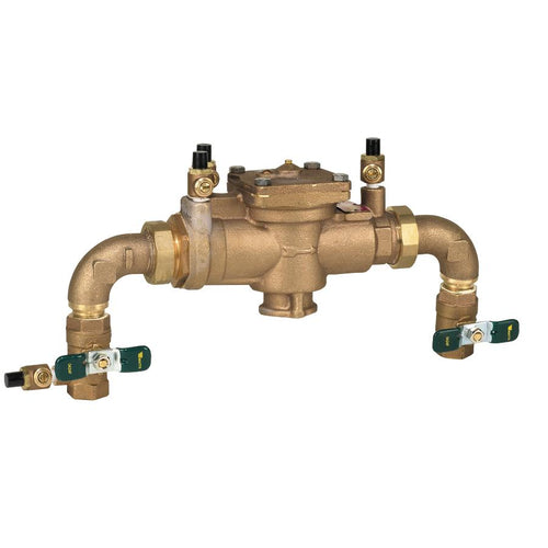Watts U009M2-QT-S-SH-FS 3/4 RPZ Backflow Preventer, Bronze, Union
