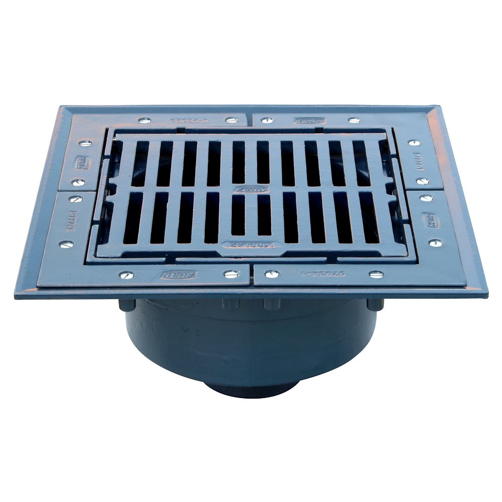 Zurn Z535-4NH Floor Drain, Cast Iron, No-Hub