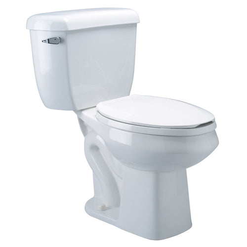 Zurn Z5571 2-Piece Pressure-Assist, Siphon Jet Toilet, 1.1 gpf, Elongated, Standard Height, White Vitreous China