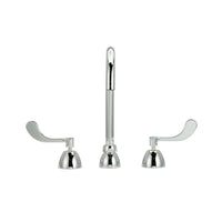 Zurn Z831B4-XL-FC Lead-Free AquaSpec® widespread faucet with 5-3/8" centerline gooseneck and 4" wrist blade handles