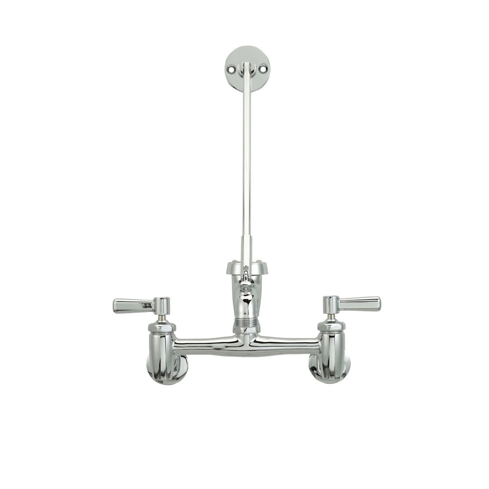Zurn Z843M1-XL-CS Lead-Free Wall-Mount, Sink Faucet with 6" Vacuum Breaker Spout