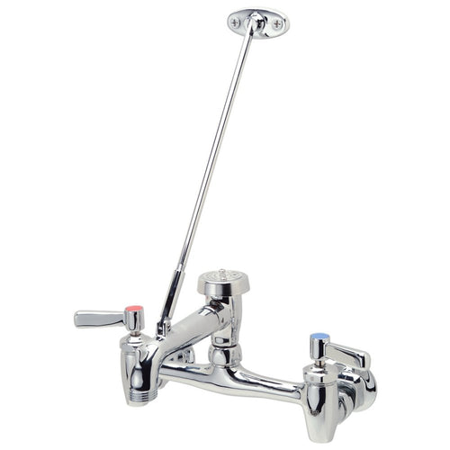 Zurn Z843M1 Wall-Mount, Sink Faucet with 6" Vacuum Breaker Spout