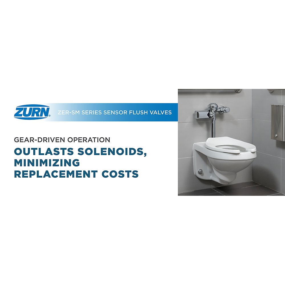 Zurn ZER6000AV-SM ZER-SM Series E-Z Flush® Sensor Diaphragm Water Closet Flush Valve