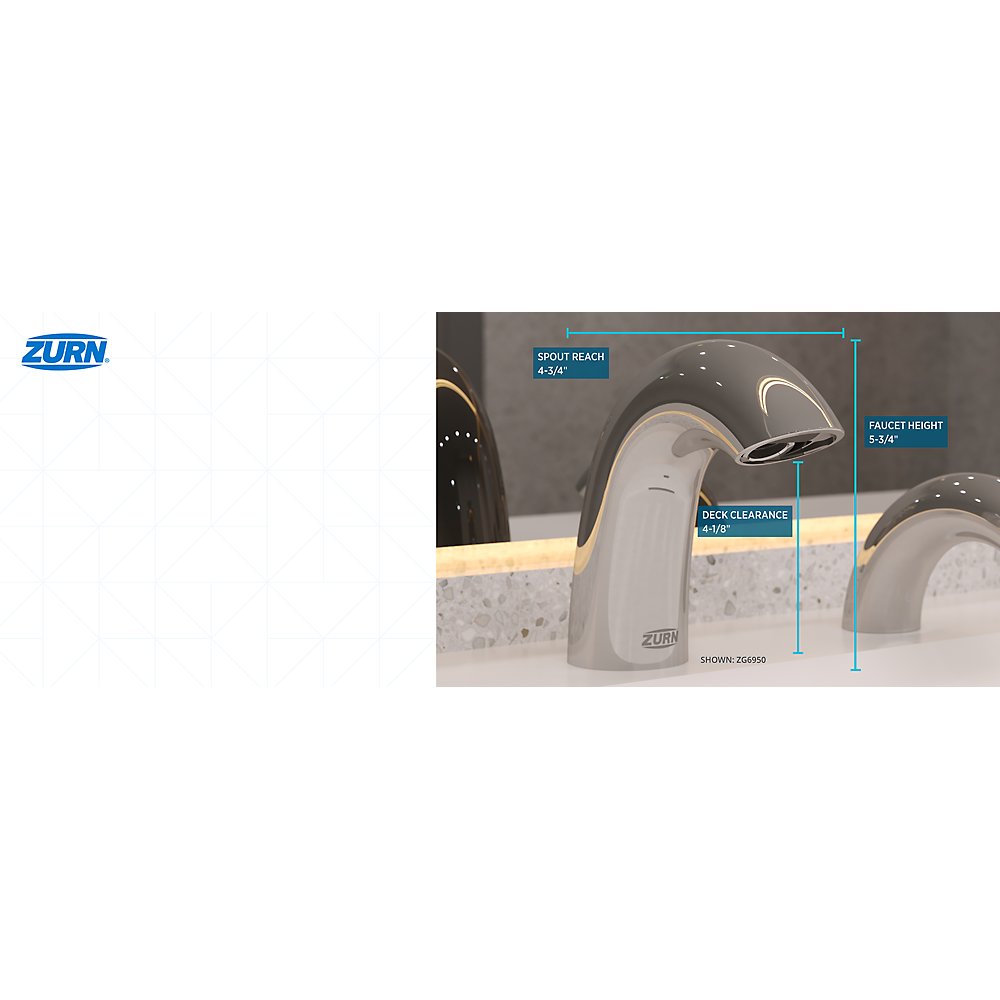 Zurn ZG6950-TMV-1 Serio Series® Sensor Faucet With Gear-driven Ceramic Cartridge