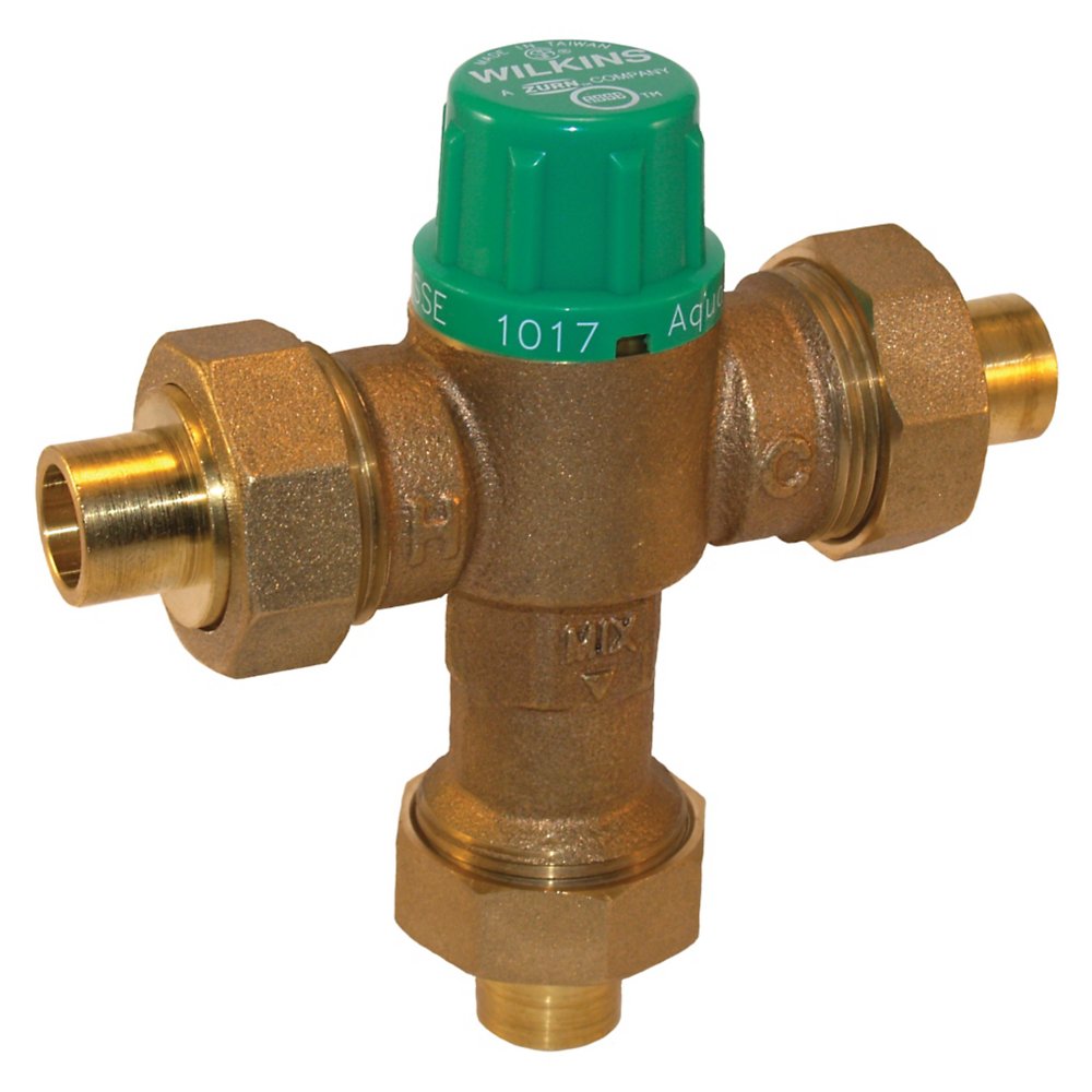 Zurn 12-ZW1017XL 1/2" Lead-Free Aqua-Gard® Thermostatic Mixing Valve - Point of Source (ASSE 1017)