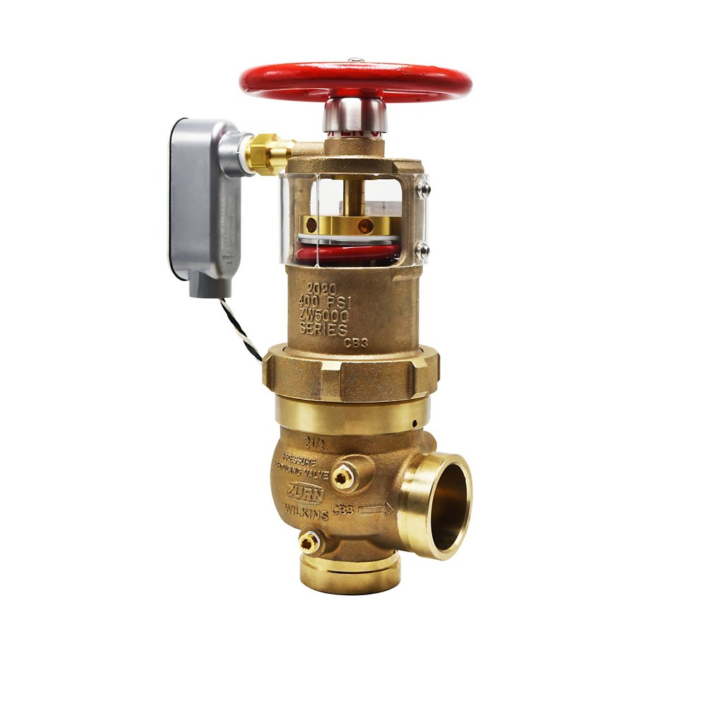 Zurn ZW5004CAP 2-1/2" Pressure Tru® Pressure Reducing Floor Control Valve - Field Adjustable