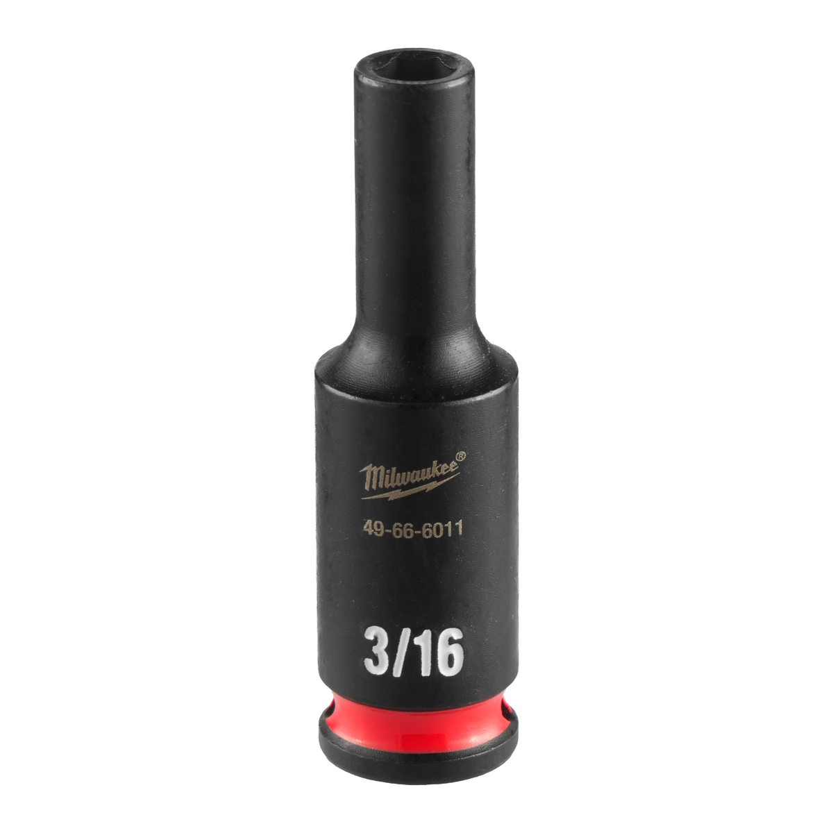 Milwaukee 49-66-6011 SHOCKWAVE Impact Duty 1/4" Drive 3/16" Deep 6 Point Socket