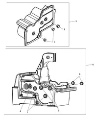 RIDGID 13138 122XL Frame (Inc. Ref. 1,2,4,5), for 122XL Copper Cutting and Prep Machine