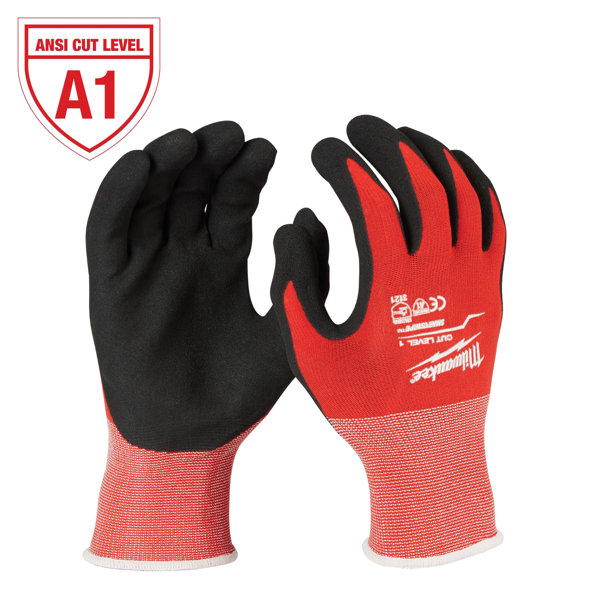 Milwaukee 48-22-8903 Cut Level 1 Nitrile Dipped Gloves - XL (Pack of 6)