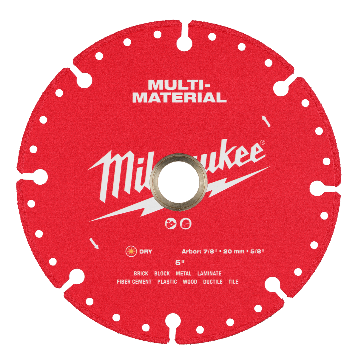 Milwaukee 49-93-9605 5" Multi-Material Diamond Blade (Pack of 5)