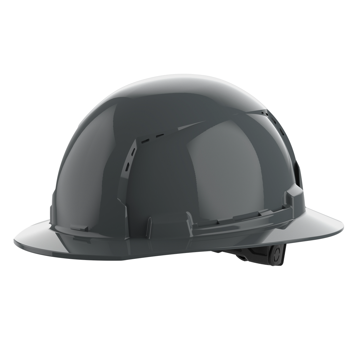 Milwaukee 48-73-1235 BOLT Gray Full Brim Vented Hard Hat w/6pt Ratcheting Suspension (USA) - Type 1, Class C (Pack of 5)