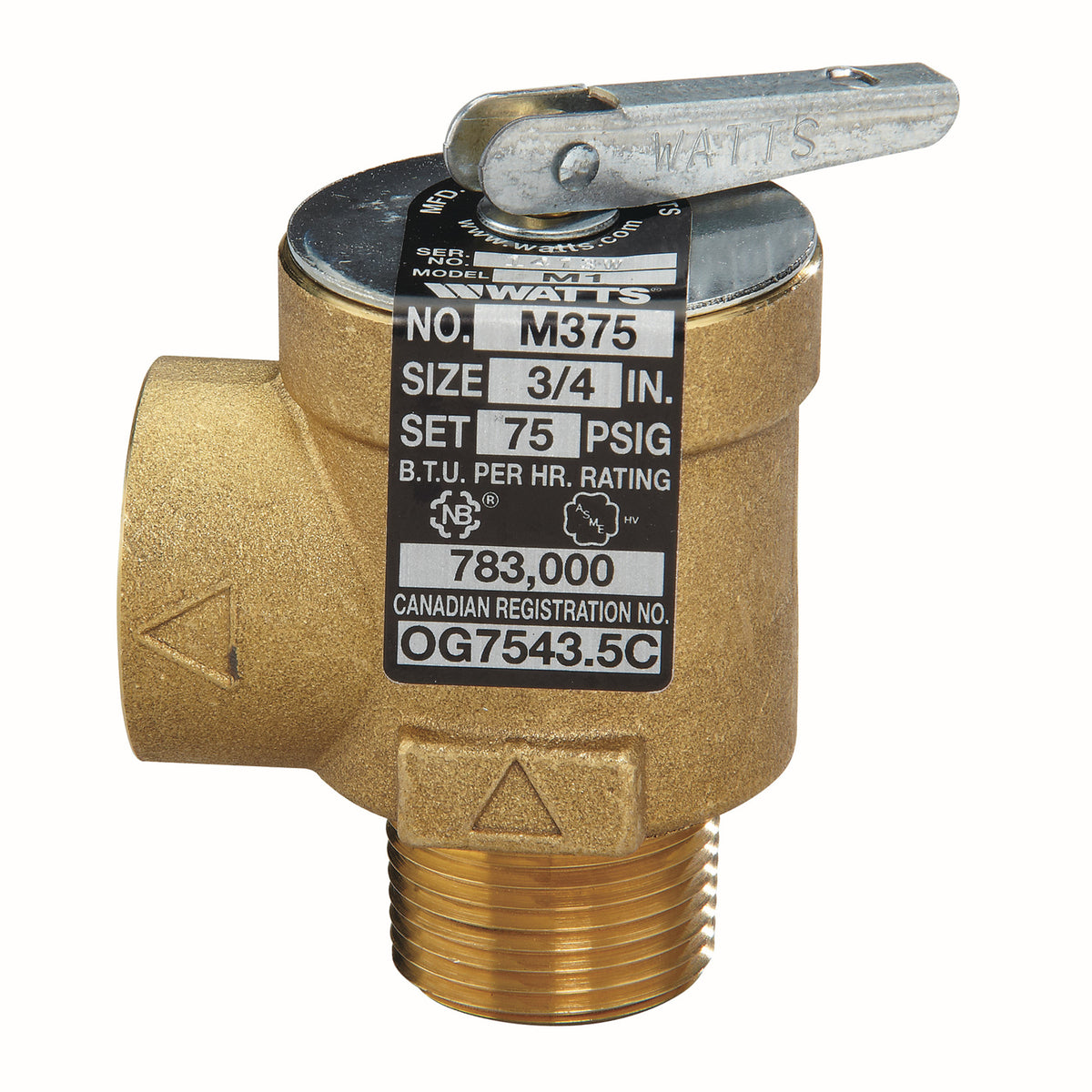 Watts M375M1-075 3/4