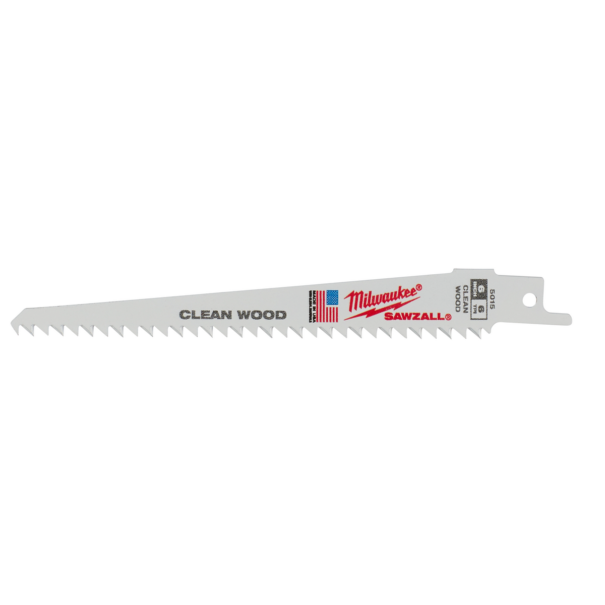 Milwaukee 48-01-7015 6" 6 TPI Fleam Ground SAWZALL Blade Bulk 100