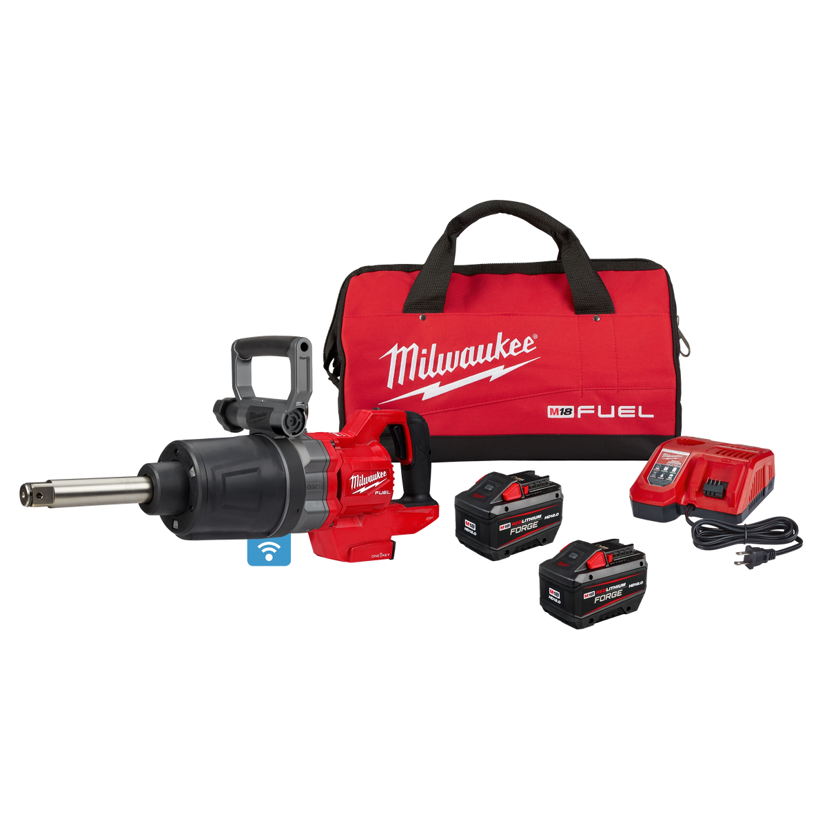 Milwaukee 2869-22HD M18 FUEL 1" D-Handle Ext. Anvil High Torque Impact Wrench w/ ONE-KEY Kit