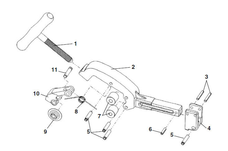 RIDGID 58617 Torsion Spring, for 1215 Threading Machine and 1210 Pipe Threading Machine