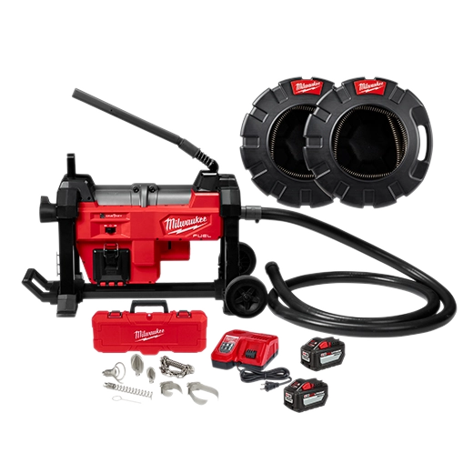 Milwaukee 2871A-22 M18 FUEL Sewer Sectional Machine w/ CABLE-DRIVE 1-1/4" Kit