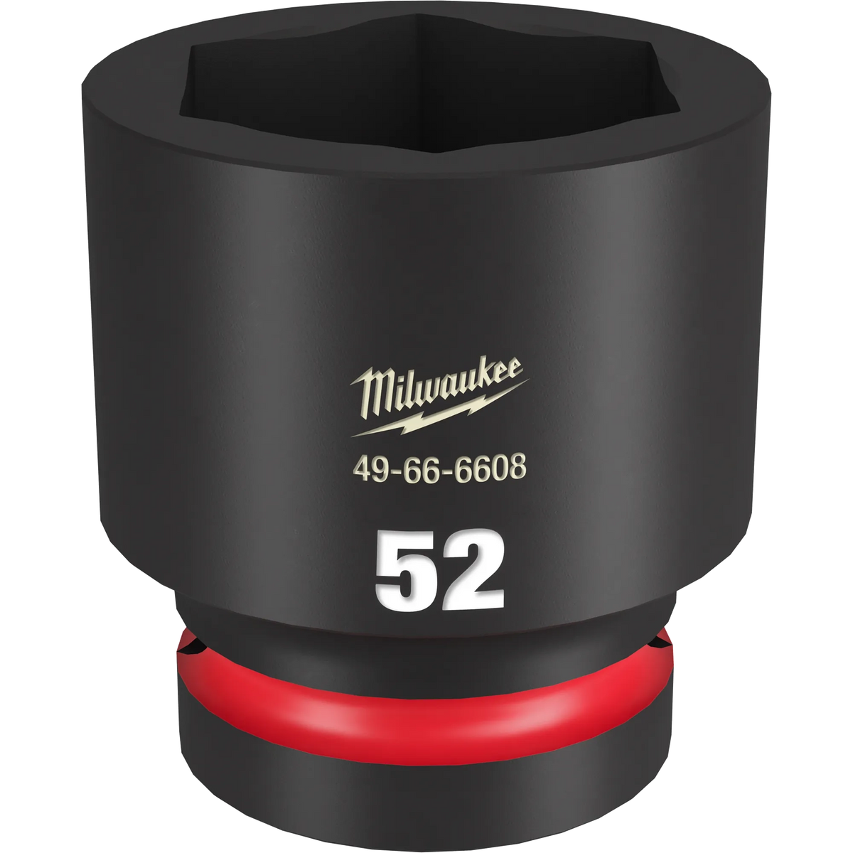 Milwaukee 49-66-6608 SHOCKWAVE Impact Duty 1" Drive 52MM Standard 6 Point Socket